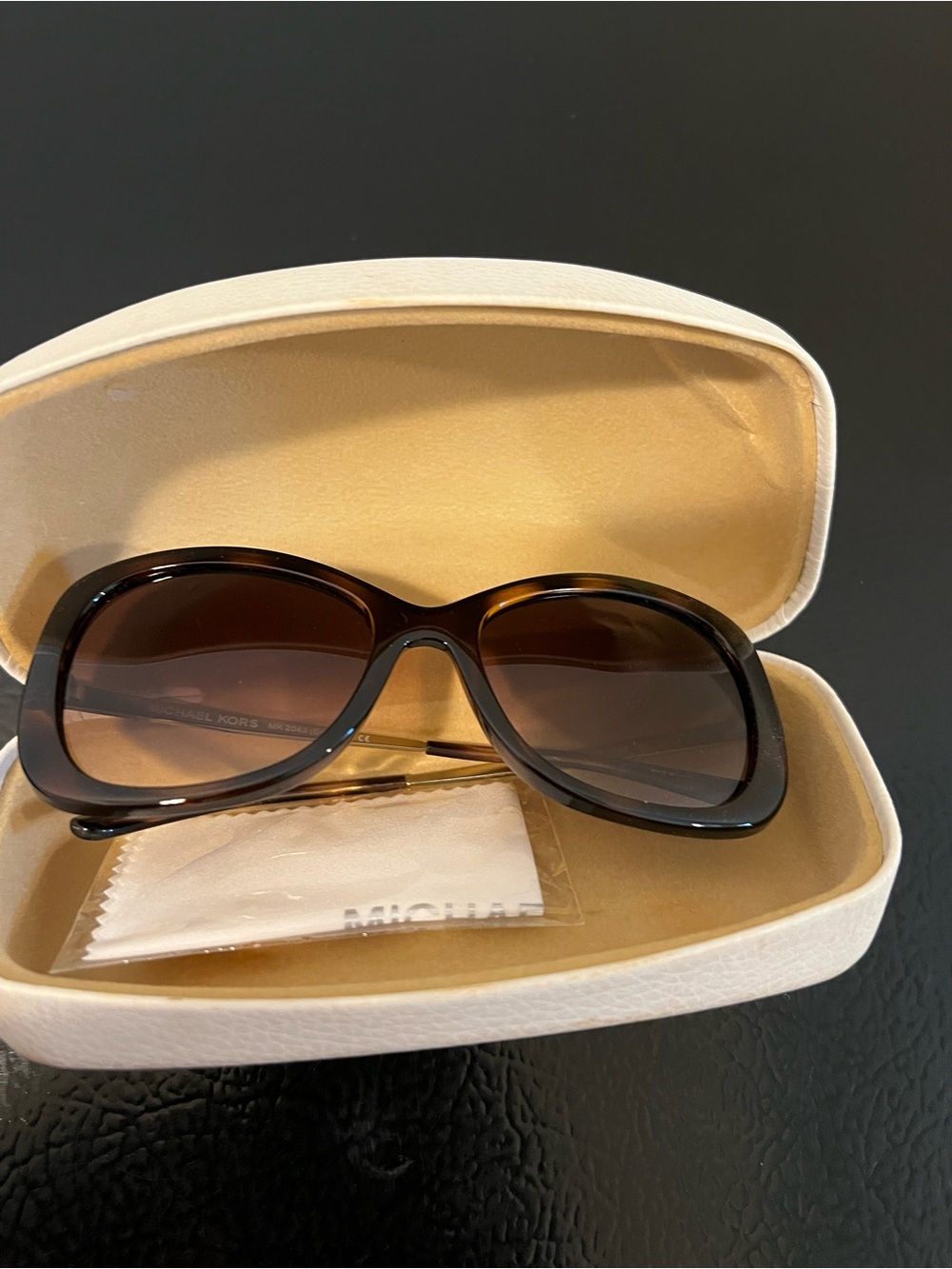 Michael Kors Women’s Tortoiseshell Frame Sunglasses with Brown Gradient Lenses